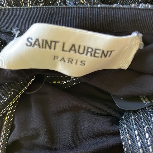 Trisha wore in NYC - SAINT LAURENT Paris Open Back Halter Dress - Picture 9 of 14